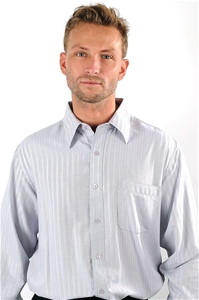 T8 Corporate Mens Long Sleeve Shirt (Sil
