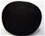 Knitted Pouffe Black 40x50cm
