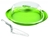 Green Cake Dish with Dome & Slicer