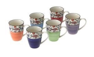 Kazbah Mugs - Set of 6 Assorted