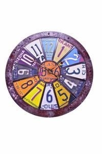 USA Number Plate Wall Clock