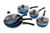 Marble Stone 3 Pots and 3 Pans Set