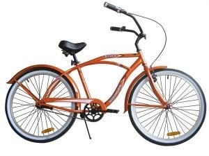 Woodworm Mens Beach Cruiser Bike- Orange