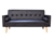 Modern Italian Design Faux Leather Wooden Frame 350 Dark Brown Sofa Bed
