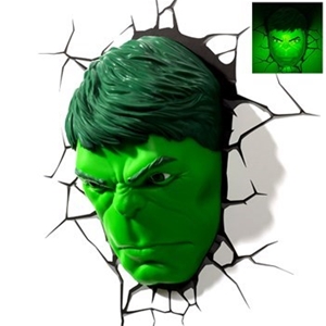 3D Light FX Hulk Face Wall Light