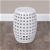 In & Out Zara Ceramic Side Table/Stool - White