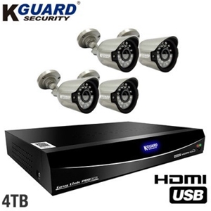 KGUARD Easy Link 4 Ch Home Security Kit