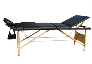 70cm Portable Wooden 3 Fold Massage Tabl